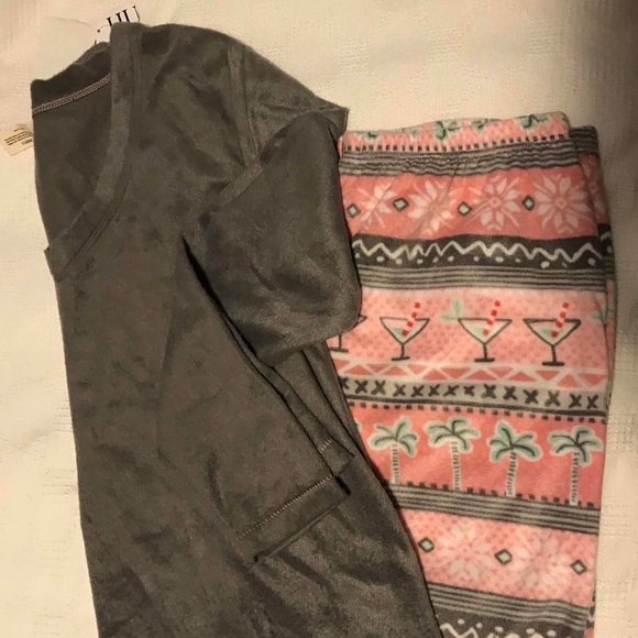 HUE Other - HUE FAIRISLE TROPICANA SUEDED PJ SET